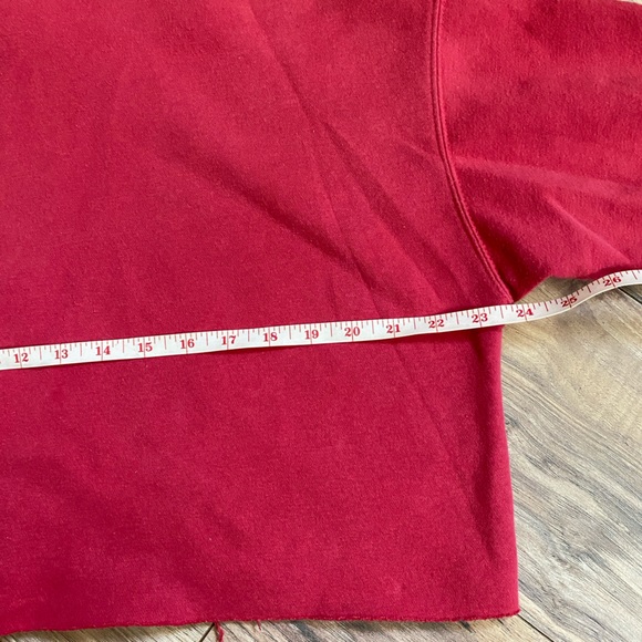 Out from Under cropped red hoodie - Picture 6 of 8